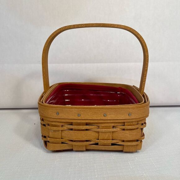 VINTAGE 4” LONGABERGER BERRY BASKET LINER AND PROTECTOR 2010 - Picture 6 of 8